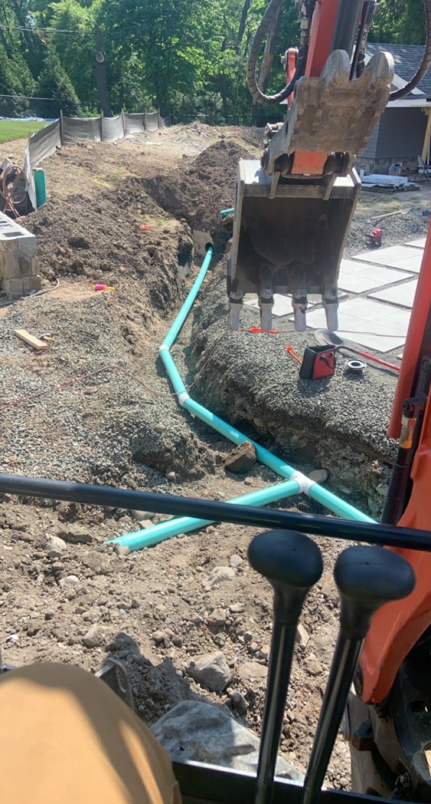 Septic and drainage installation by JWSR LLC in New Jersey