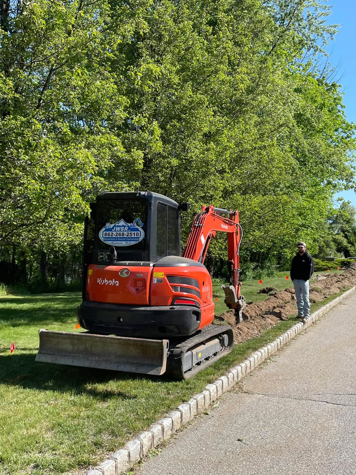 Sewer, water and underground utility work by JWSR LLC in New Jersey